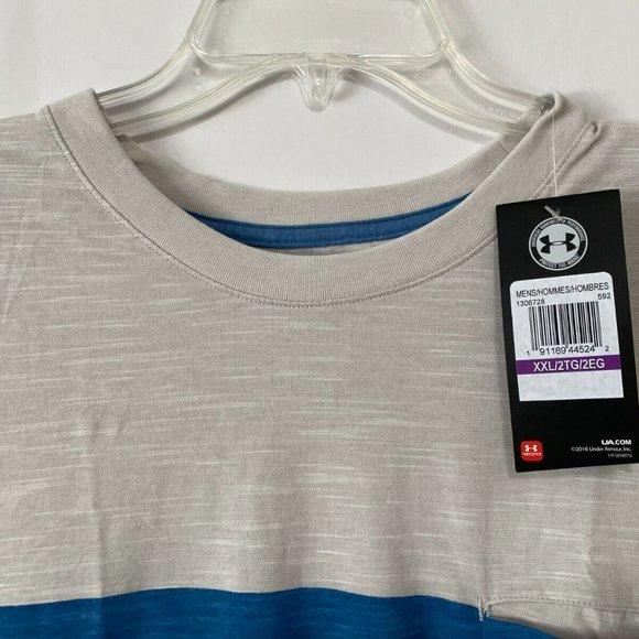 Under Armour Mens Tee Shirt, 2X Mens Casual T-Shirt with Short Sleeves - Picture 2 of 5